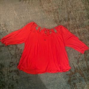 Anthropologie- burnt orange Top